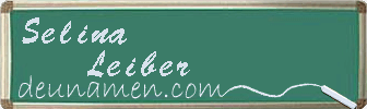 Selina Leiber Visitenkarte